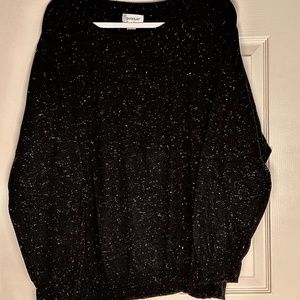 AVENUE Knit Pullover Sweater Black Sz 26/28 EUC